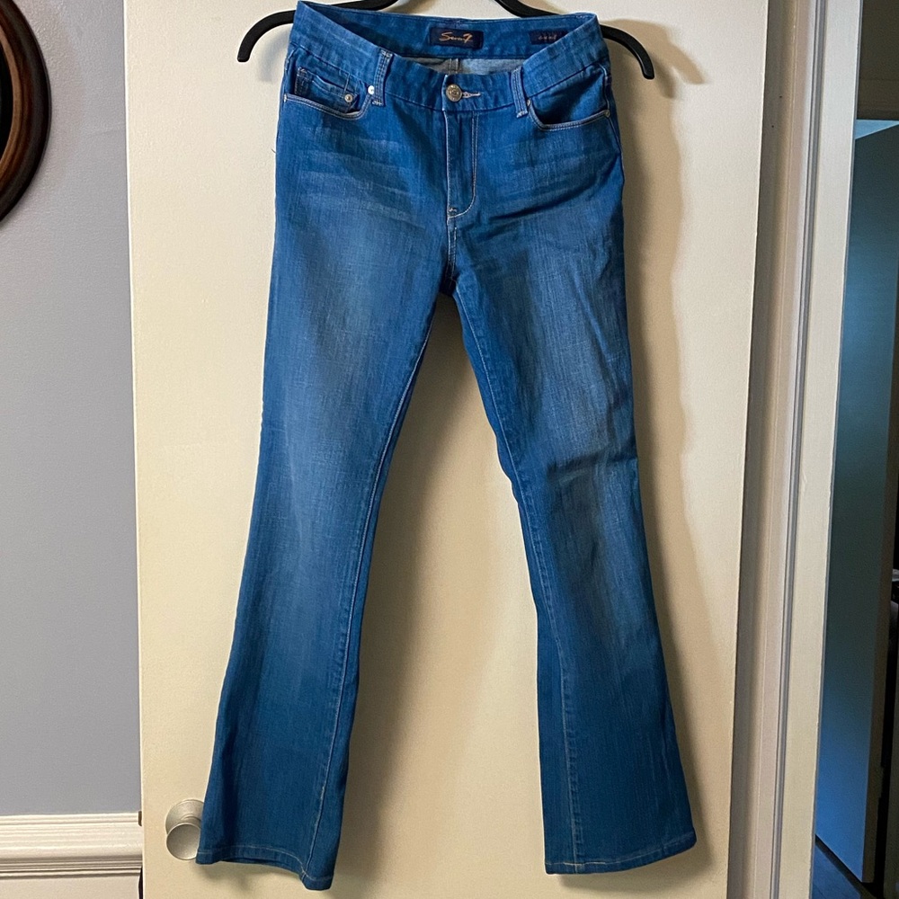 7 FOR ALL MANKIND BOOT CUT JEANS SIZE 4